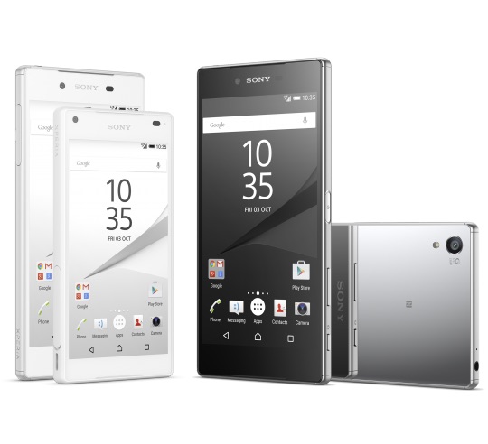 Sony Xperia Z5 : les prix en euros des trois modèles