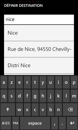 Nokia Lumia 620 clavier