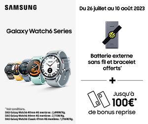 Offre de précommande Samsung Galaxy Watch6