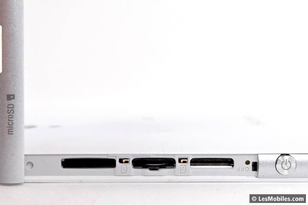 Sony Xperia C4 : emplacements SIM et MicroSD