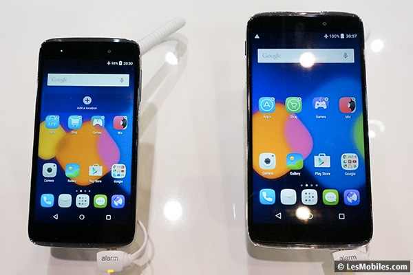 Alcatel OneTouch Idol 3 : deux smartphones réversibles 4,7 et 5,5 pouces  (MWC 2015)