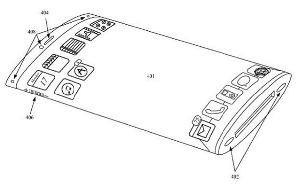 Image d'un brevet Apple pour l'un de ses prochains iPhone