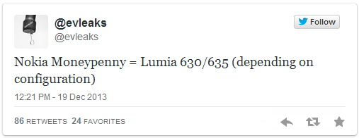 Le Nokia Moneypenny pourrait être le successeur du Lumia 625