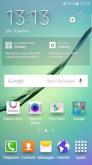 Galaxy S6 Edge interface