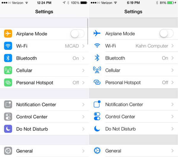 iOS 7 : la bêta 5 disponible, avec de nouvelles icônes pour les paramètres