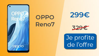 L'Oppo Reno7 est disponible