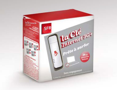 SFR lance sa Clé Internet 3G+ sans engagement