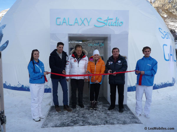Samsung Galaxy Studio à Val d'Isère : inauguration