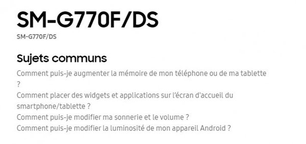 Le Samsung Galaxy S10 Lite apparaît sur le site français de Samsung, il pourrait s’agir du Galaxy A91
