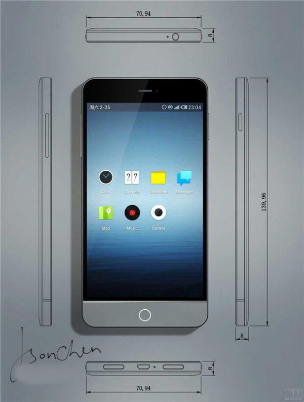 Meizu MX3 : un look coincé entre l’iPhone et le HTC One et un cœur de Galaxy S4
