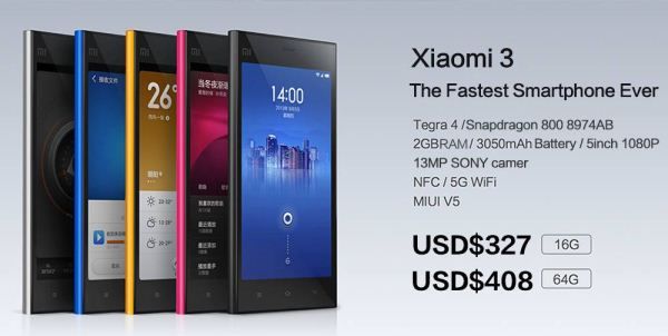 Xiaomi Mi-3 : plutôt Snapdragon 800 ou Tegra 4 ?