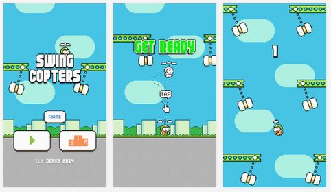 Swing Copters : le créateur de Flappy Bird n'en a pas fini avec vos nerfs !