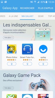 Samsung Galaxy J3 (2016) interface
