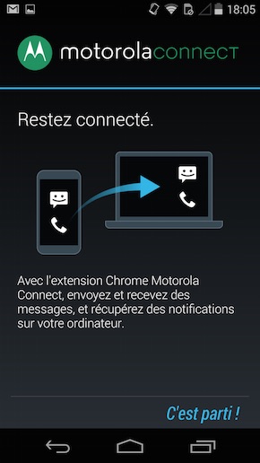 Motorola Moto X appli motorola