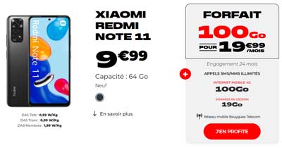promo nrj mobile Xiaomi Redmi Note 11