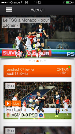 Orange : l'application Ligue 1 désormais accessible à tous