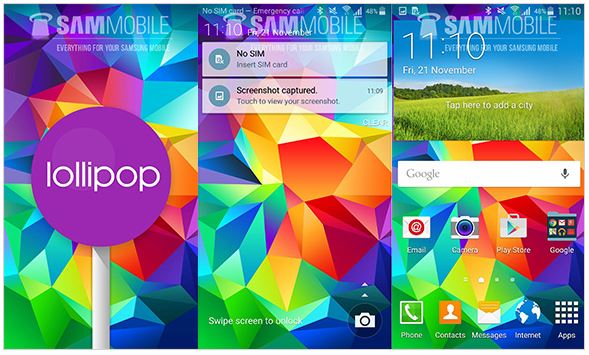 Samsung Galaxy S5 : Android 5.0 Lollipop est (presque) là !