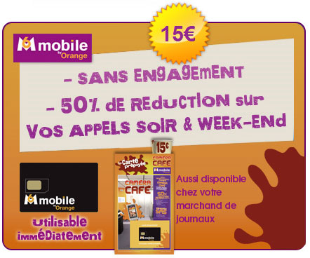 M6 mobile by Orange lance la carte prépayée Caméra Café
