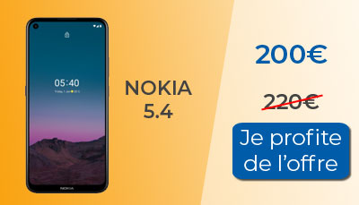Le Nokia 5.4 au meilleur prix chez Darty