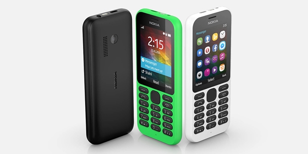 Microsoft annonce le Nokia 215 à 29 $, double SIM en option