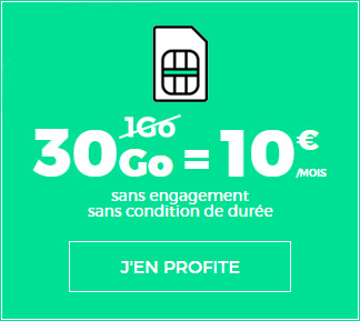 SFR lance un forfait mobile RED 30 Go à 10 euros