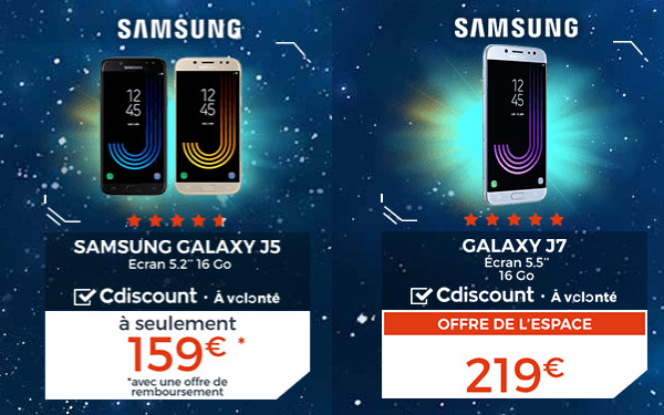 Samsung Galaxy J5 (2017) et J7 (2017)