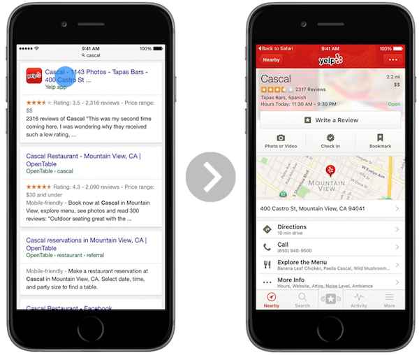 Google indexe désormais le contenu des applications iOS