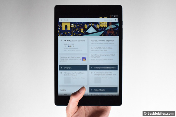 Test de la Google Nexus 9 : enfin une tablette dont HTC peut être fier !