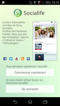 Sony Xperia E3 : Socialife