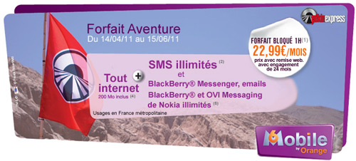 Série limitée « Forfait Aventure » de M6 mobile by Orange