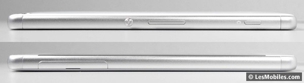 Sony Xperia XA : gauche / droite