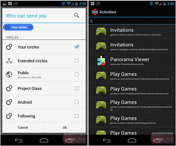Capture d'écran de l'application Google Play Games