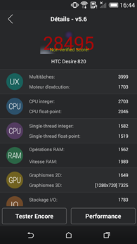 HTC Desire 820 : AnTuTu