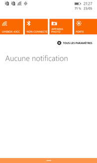 Nokia Lumia 630 : centre de notifications
