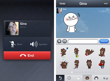 LINE : chats