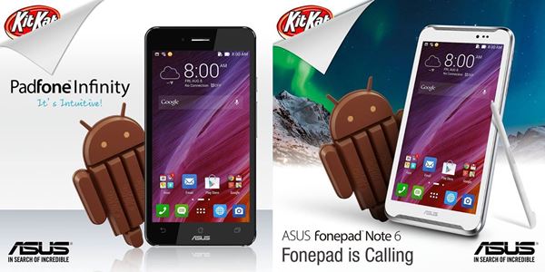 Asus Padfone Infinity et Fonepad Note 6 : Android 4.4 KitKat est en route, avec ZenUI