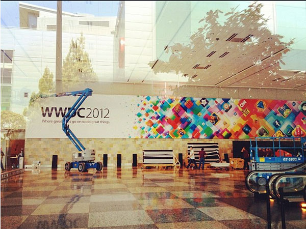 Apple WWDC 2012 cadre annonce d'iOS 6 et potentiellement l'iPhone 5 prend forme Moscone Convention Center