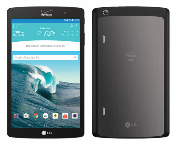 La tablette LG G Pad X 8.3 aperçue sur la toile