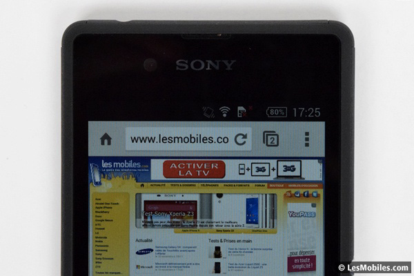 Sony Xperia E3 : écran