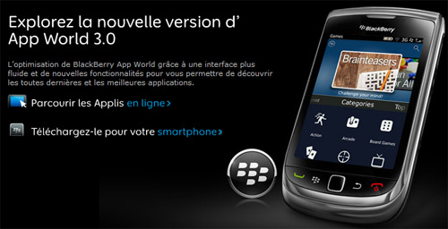 BlackBerry App World 3.0 est disponible