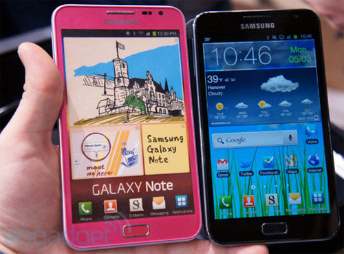 Samsung Galaxy Note : la version rose officialisée au CeBIT