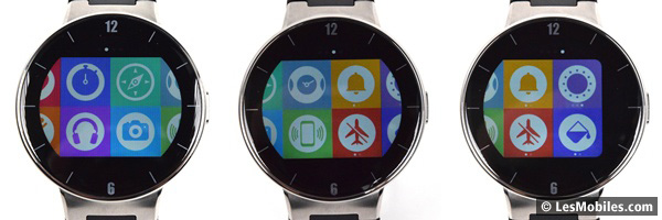 Alcatel OneTouch Watch : applications