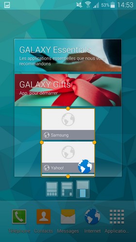 Samsung Galaxy S5 : interface Touchwiz