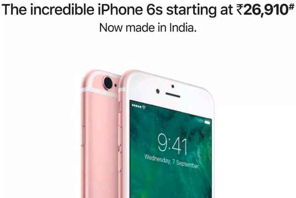 Apple appelle l’iPhone 6S à la rescousse en Inde !