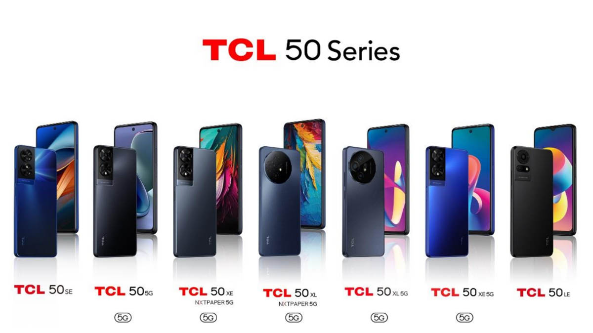 CES 2024 : TCL annonce une nouvelle série de smartphones, les TCL 50 dont certains modèles avec un écran NXTPaper