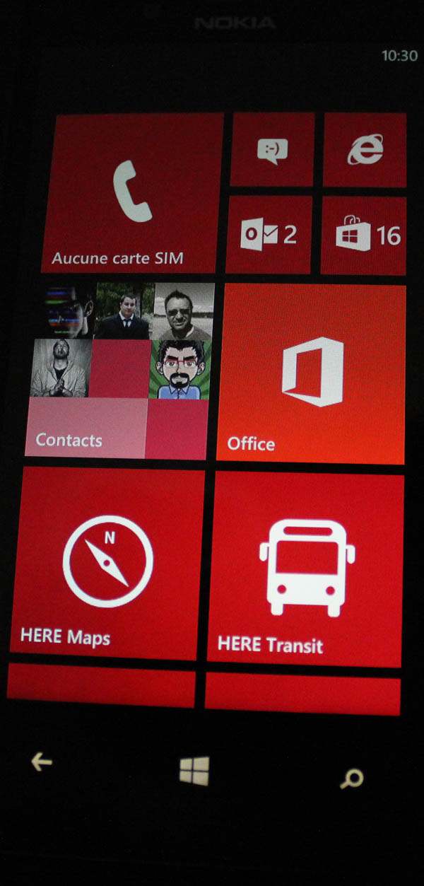 Nokia Lumia 720 : écran
