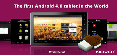 Novo7 : une tablette Android 4.0 à 99 $