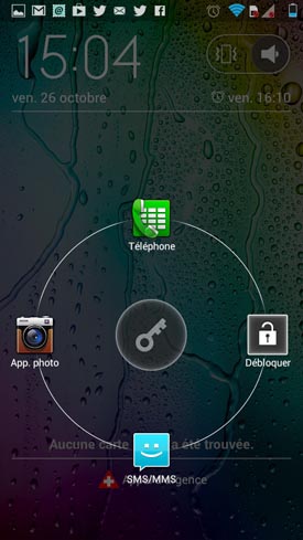 Motorola Razr i : interface utilisateur