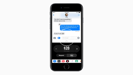 Apple intègre le paiement interpersonnel à Messages (WWDC 2017)