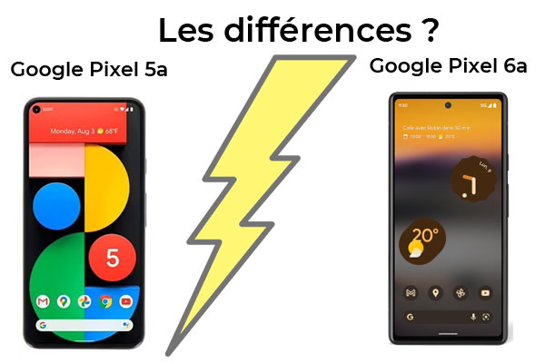 Google Pixel 6a vs Pixel 5a : les différences !